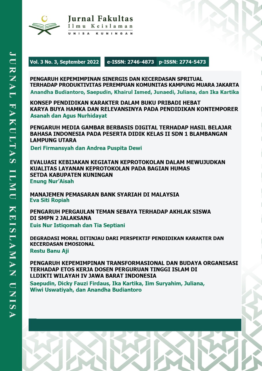 View Vol. 3 No. 3 (2022): JURNAL FAKULTAS ILMU KEISLAMAN UNISA KUNINGAN